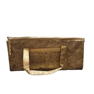 Dorli of Chicago Cork Print Long Purse Zipper Pockets Handbag Winery Summer
